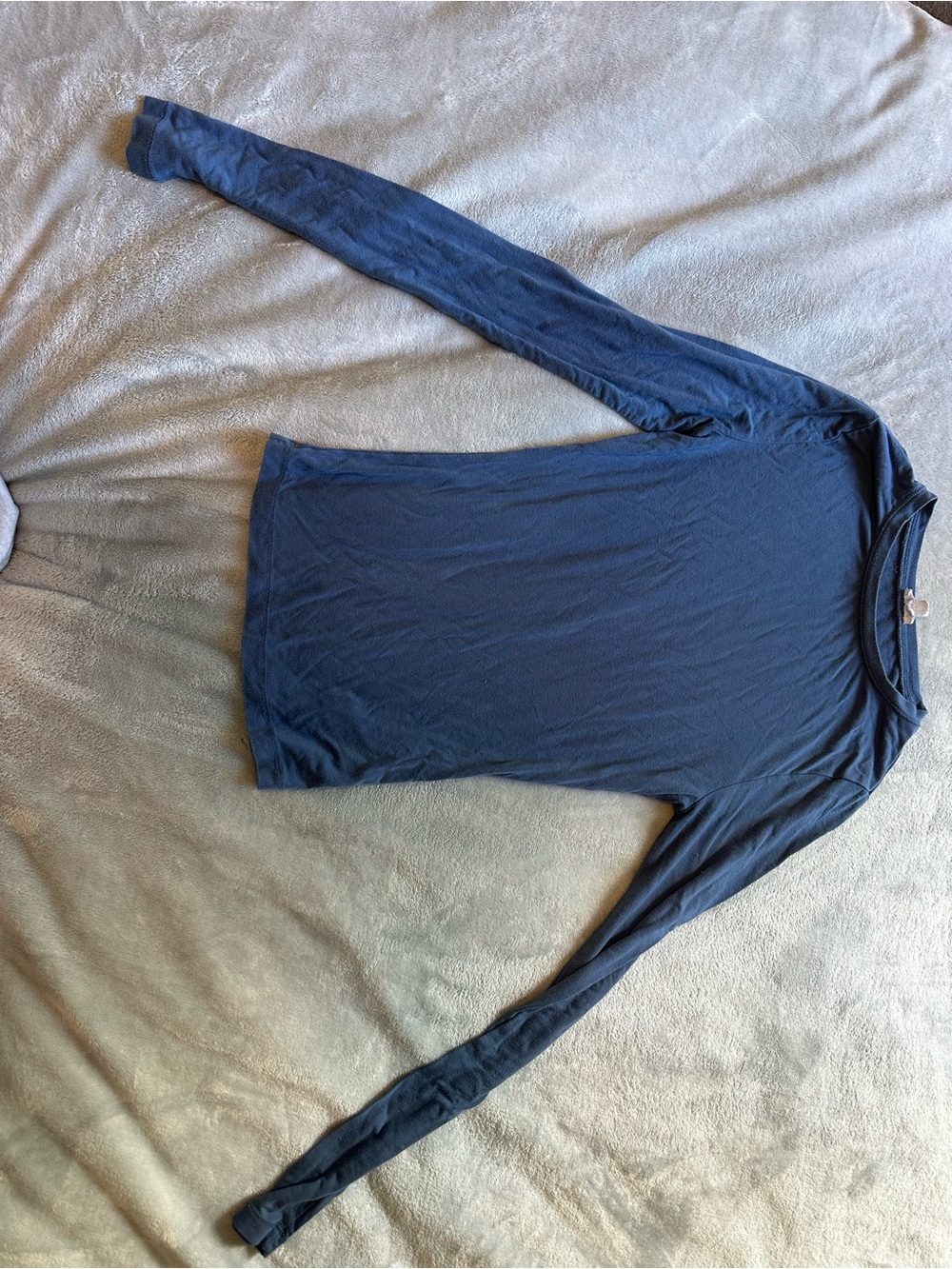 Garage Slate Blue Crew Neck Top